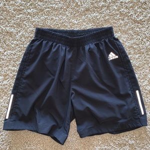 Black adidas men’s running shorts, size small